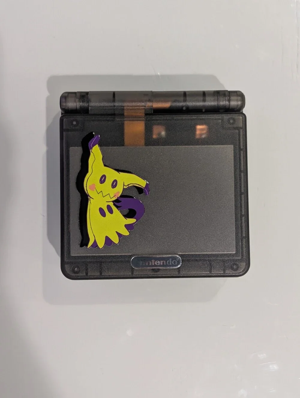 Mimikyu Clear Black Nintendo Game Boy Advance SP GBA SP with v5 IPS Screen